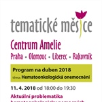 Centrum Amelie: přednáška Aktuální problematika hematoonkologicky nemocných a pomoc pacientských organizací