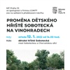Plakát - představení nového hřiště Sobotecká